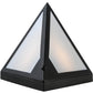 Meyda Lighting Mission 14" Costello Black Point Wall Sconce With White Art Shade Glass