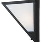 Meyda Lighting Mission 14" Costello Black Point Wall Sconce With White Art Shade Glass