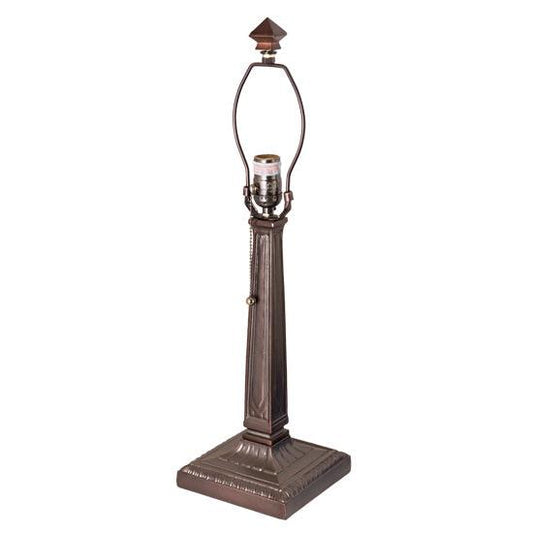 Meyda Lighting Mission 14" Mahogany Bronze Table Lamp Base