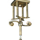 Meyda Lighting Mission 14"H 2-Light Antique Brass Flush Mount Light Hardware