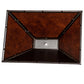 Meyda Lighting Mission 16" Mahogany Bronze Frame With Amber Mica Island Shade Glass