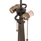 Meyda Lighting Mission 16108 23" 2-Light Mahogany Bronze Table Lamp Base