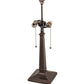 Meyda Lighting Mission 16108 23" 2-Light Mahogany Bronze Table Lamp Base