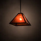 Meyda Lighting Mission 17" Mahogany Bronze Prime Pendant Light With Maduro Idalight Shade