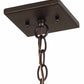Meyda Lighting Mission 17" Mahogany Bronze Prime Pendant Light With Maduro Idalight Shade