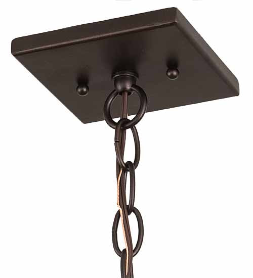 Meyda Lighting Mission 17" Mahogany Bronze Prime Pendant Light With Maduro Idalight Shade