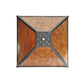 Meyda Lighting Mission 17" Prime Craftsman Brown & Amber Mica Shade Glass