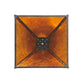 Meyda Lighting Mission 17" Prime Craftsman Brown & Amber Mica Shade Glass