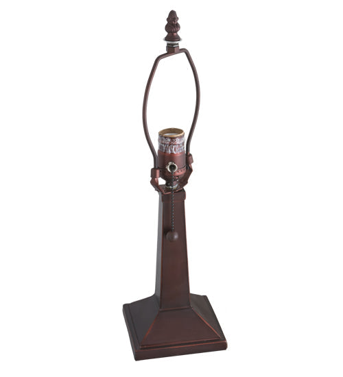 Meyda Lighting Mission 18" Mahogany Bronze Prime Table Lamp Base