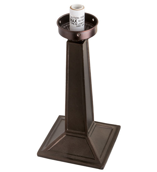 Meyda Lighting Mission 18101 10" Mahogany Bronze Table Lamp Base