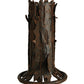 Meyda Lighting Mission 20" Classic Rust Accent Table Lamp With Amber Mica Shade Glass