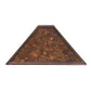 Meyda Lighting Mission 20" Prime Mahogany Bronze Frame With Amber Mica Shade Glass