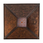 Meyda Lighting Mission 20" Prime Mahogany Bronze Frame With Amber Mica Shade Glass