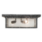 Meyda Lighting Mission 23" 3-Light Antique Pewter Prime Flush Mount Light With Clear Seeded Shade Glass