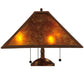 Meyda Lighting Mission 23" Antique Rust Prime With Amber Mica Shade Glass
