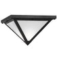 Meyda Lighting Mission 23" Costello Black Point Flush Mount Light With White Art Shade Glass