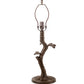 Meyda Lighting Mission 23" Craftsman Brown Vine Leaf Apple Tree Table Lamp With Yellow Shade Glass