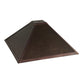 Meyda Lighting Mission 23" Prime Mahogany Bronze Frame With Amber Mica Shade Glass