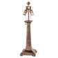 Meyda Lighting Mission 24" 2-Light Mahogany Bronze Table Lamp Base