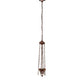 Meyda Lighting Mission 24" 4-Light Mahogany Bronze Inverted Pendant Light Hardware