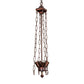 Meyda Lighting Mission 24" 4-Light Mahogany Bronze Inverted Pendant Light Hardware