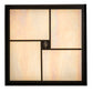 Meyda Lighting Mission 24" 4-Light Timeless Bronze Flush Mount Light With White Iridescent Art Shade Glass