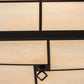 Meyda Lighting Mission 24" 4-Light Timeless Bronze Flush Mount Light With White Iridescent Art Shade Glass