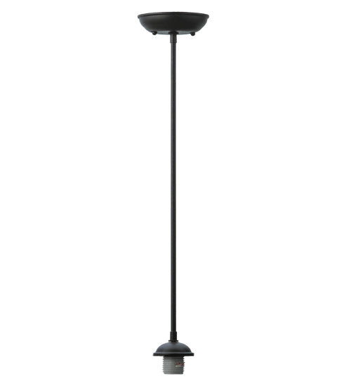 Meyda Lighting Mission 24" Black Wrought Iron Mini Pendant Light Hardware