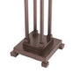 Meyda Lighting Mission 28" 2-Light Mahogany Bronze Column Table Lamp Base