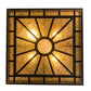 Meyda Lighting Mission 31" 4-Light Oil Rubbed Bronze Prime Semi-flush Mount Light With Amber Mica & Ambra Siena Idalight Shade
