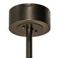 Meyda Lighting Mission 37" 12-Light Exterior Oil Rubbed Bronze Hill Top Pendant Light With Beige Sahara Taupe Idalight Shade