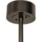 Meyda Lighting Mission 37" LED Exterior Oil Rubbed Bronze Hill Top Chandelier With Beige Sahara Taupe Idalight Shade and Fan