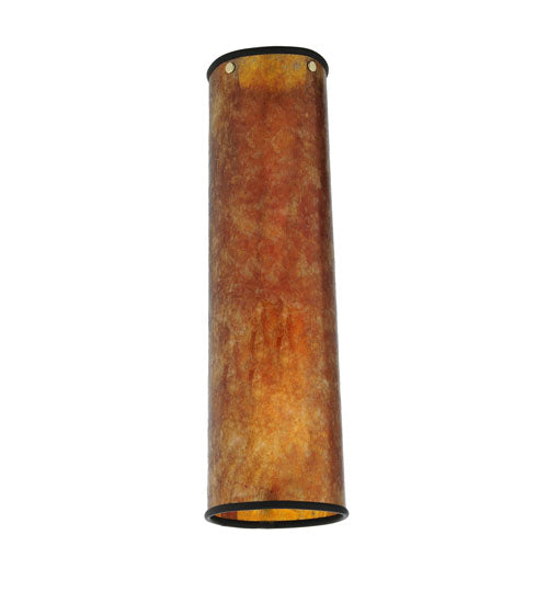 Meyda Lighting Mission 4" W x 15" H Prime Amber Mica Shade Glass
