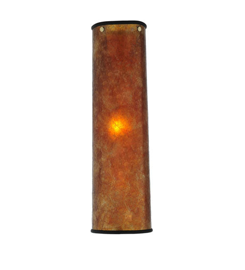 Meyda Lighting Mission 4" W x 15" H Prime Amber Mica Shade Glass
