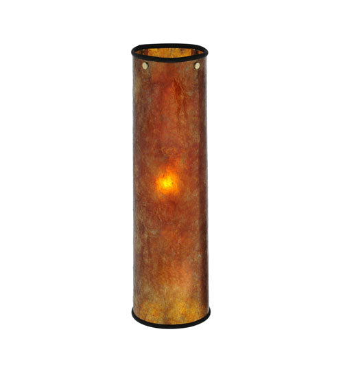 Meyda Lighting Mission 4" W x 15" H Prime Amber Mica Shade Glass