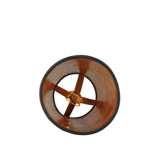 Meyda Lighting Mission 4" W x 15" H Prime Amber Mica Shade Glass
