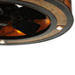 Meyda Lighting Mission 44"W x 30"H 16-Light Copper Vein Hill Top Chandelier With Amber Mica Shade Glass and Fan