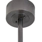 Meyda Lighting Mission 45" 16-Light Cosmic Silver Vein Hill Top Chandelier With Silver Mica Shade Glass and Fan