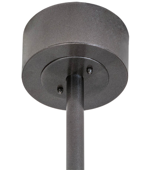 Meyda Lighting Mission 45" 16-Light Cosmic Silver Vein Hill Top Chandelier With Silver Mica Shade Glass and Fan
