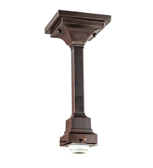 Meyda Lighting Mission 5" Mahogany Bronze Pendant Light Hardware
