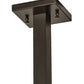 Meyda Lighting Mission 52" 3-Light Craftsman Brown Island Pendant Hardware