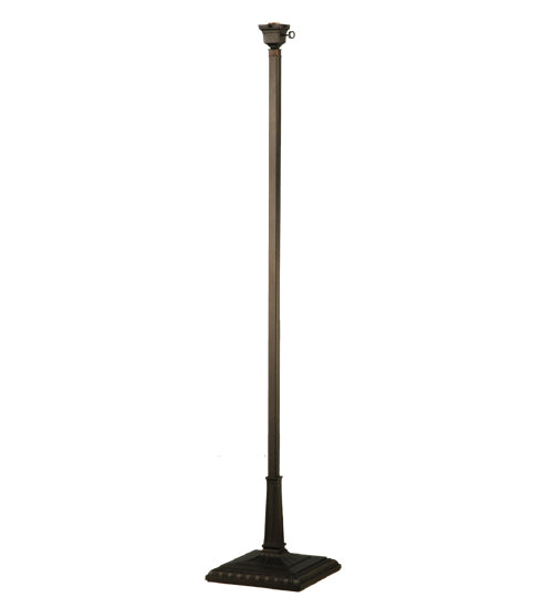 Meyda Lighting Mission 56" Mahogany Bronze Torchiere Floor Lamp Hardware