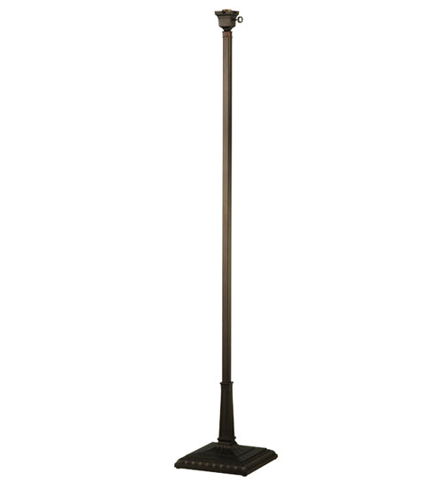 Meyda Lighting Mission 56" Mahogany Bronze Torchiere Floor Lamp Hardware