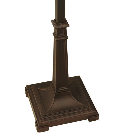 Meyda Lighting Mission 63" Mahogany Bronze Torchiere Floor Lamp Base