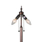 Meyda Lighting Mission 65" 2-Light Mahogany Bronze Floor Lamp Base