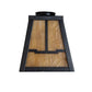 Meyda Lighting Mission 8" Craftsman Brown on Brass With Beige Shade Glass and Ring