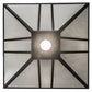 Meyda Lighting Mission Chic 51" 9-Light Oil Rubbed Bronze Pendant Light With White Art Shade Glass