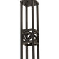Meyda Lighting Mission Chic 51" 9-Light Oil Rubbed Bronze Pendant Light With White Art Shade Glass