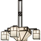 Meyda Lighting Mission Chic 60" 13-Light Oil Rubbed Bronze Chandelier With White Art Shade Glass
