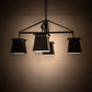 Meyda Lighting Mission Midnight 41" 4-Light Textured Timeless Bronze Chandelier